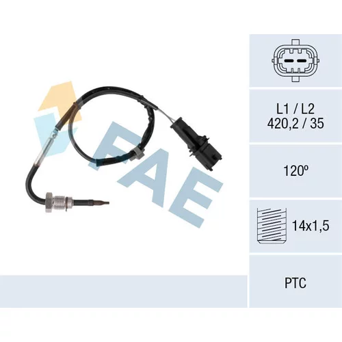 Snímač teploty výfukových plynov FAE 68082