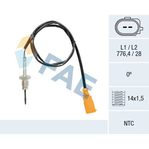 Snímač teploty výfukových plynov FAE 68608