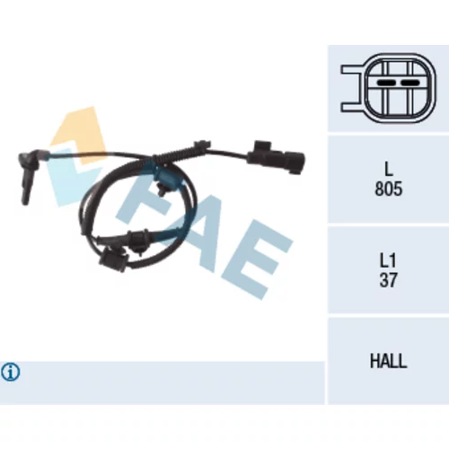 Snímač počtu otáčok kolesa FAE 78110