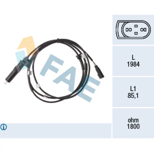 Snímač počtu otáčok kolesa FAE 78475