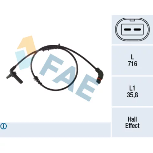 Snímač počtu otáčok kolesa 78488 /FAE/