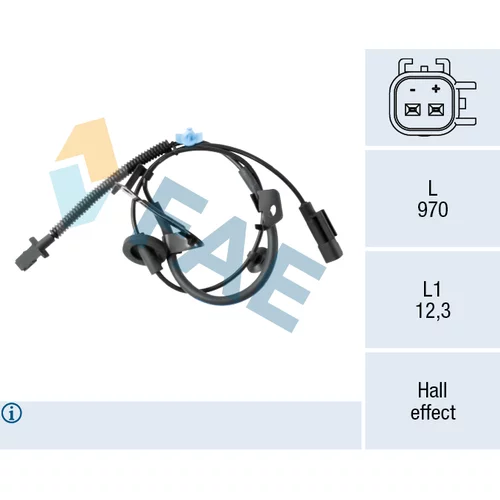 Snímač počtu otáčok kolesa FAE 78644
