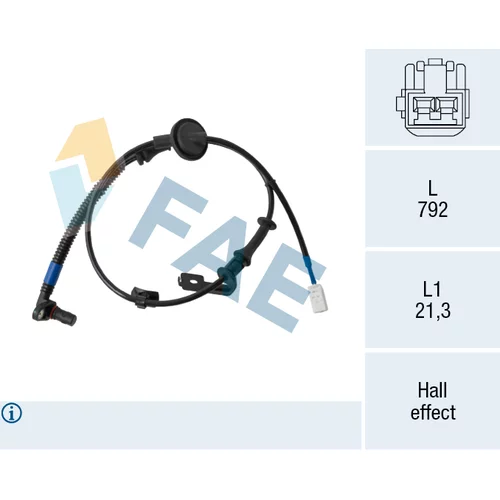 Snímač počtu otáčok kolesa FAE 78687