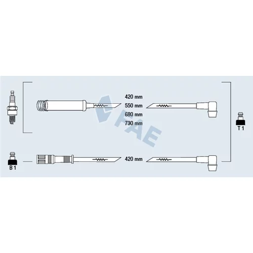 Sada zapaľovacích káblov FAE 83560