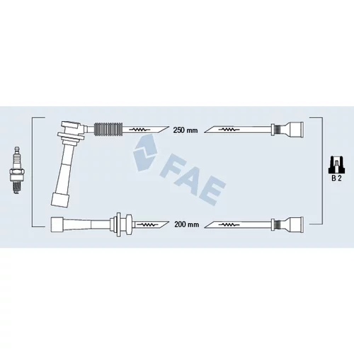 Sada zapaľovacích káblov FAE 85145