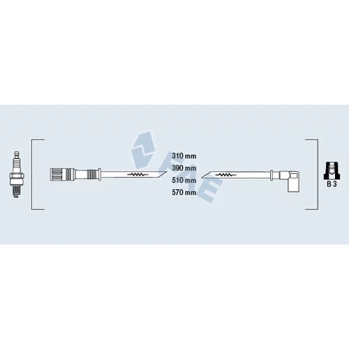 Sada zapaľovacích káblov FAE 85280