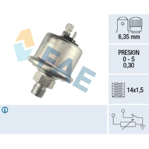 Snímač tlaku oleja FAE 14560