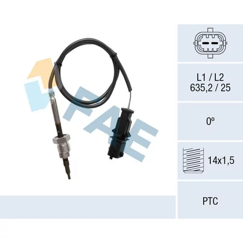 Snímač teploty výfukových plynov 68061 /FAE/