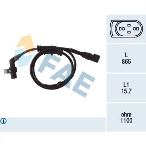 Snímač počtu otáčok kolesa FAE 78040