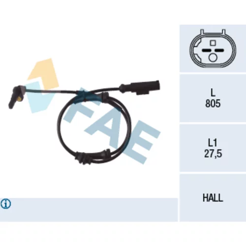 Snímač počtu otáčok kolesa FAE 78048