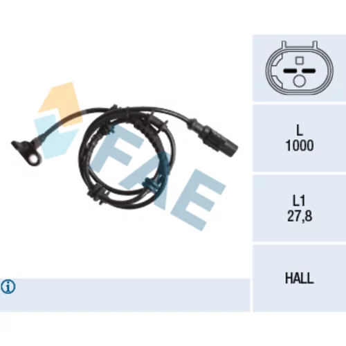 Snímač počtu otáčok kolesa FAE 78245