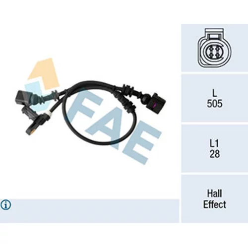 Snímač počtu otáčok kolesa FAE 78296