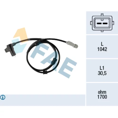 Snímač počtu otáčok kolesa FAE 78347