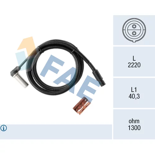 Snímač počtu otáčok kolesa FAE 78664