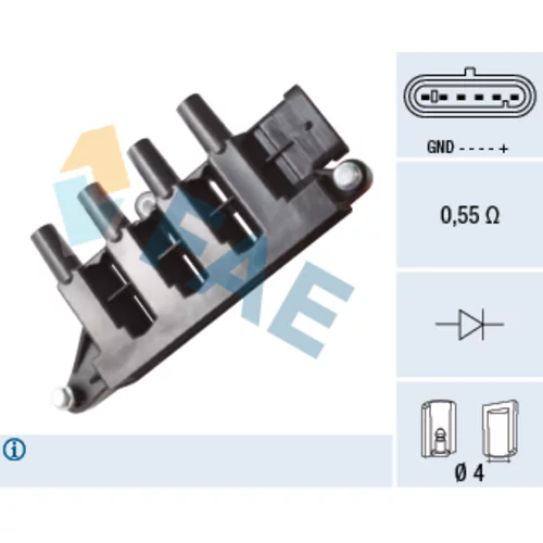 Zapaľovacia cievka FAE 80340