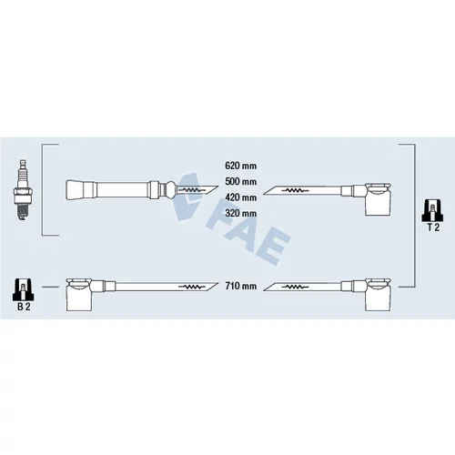 Sada zapaľovacích káblov FAE 85440
