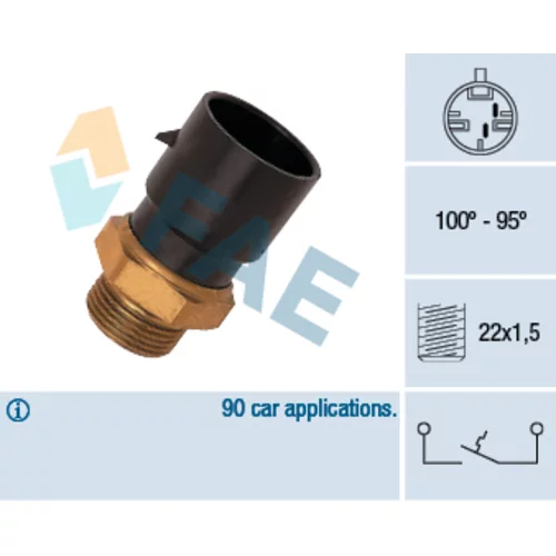 Teplotný spínač ventilátora chladenia FAE 36190