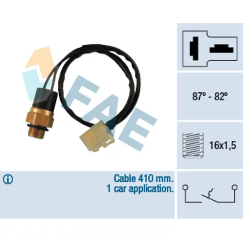 Teplotný spínač ventilátora chladenia FAE 36240