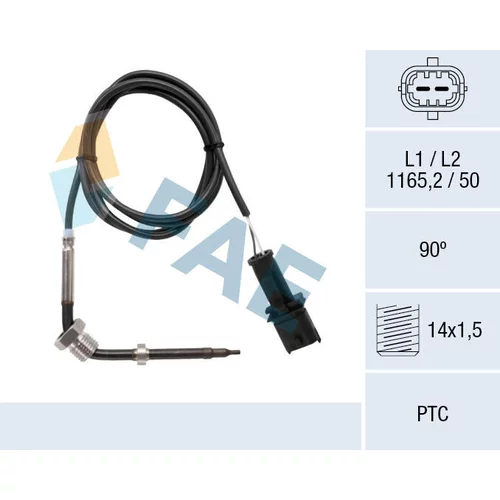 Snímač teploty výfukových plynov 68044 /FAE/