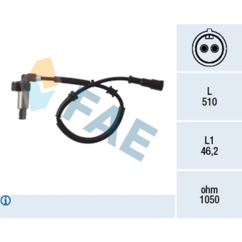 Snímač počtu otáčok kolesa FAE 78002