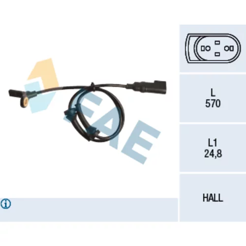 Snímač počtu otáčok kolesa FAE 78151