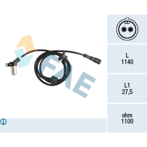 Snímač počtu otáčok kolesa FAE 78166