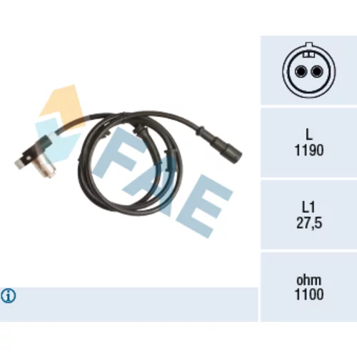 Snímač počtu otáčok kolesa FAE 78167