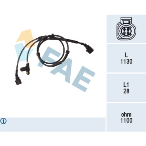 Snímač počtu otáčok kolesa FAE 78172