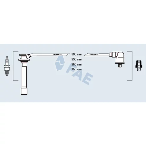 Sada zapaľovacích káblov FAE 85146