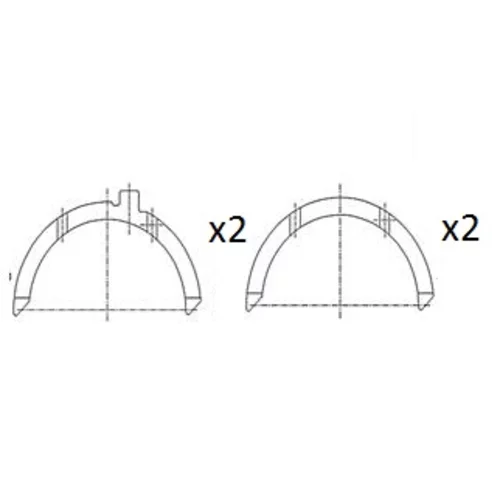 Vymedzovacia podložka pre kľukový hriadeľ FAI AutoParts BT3002-STD