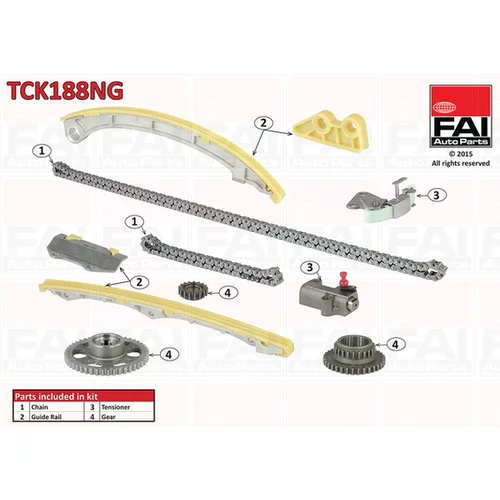 Sada rozvodovej reťaze FAI AutoParts TCK188NG