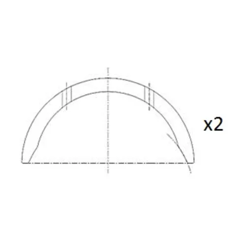 Vymedzovacia podložka pre kľukový hriadeľ FAI AutoParts BT3007-STD