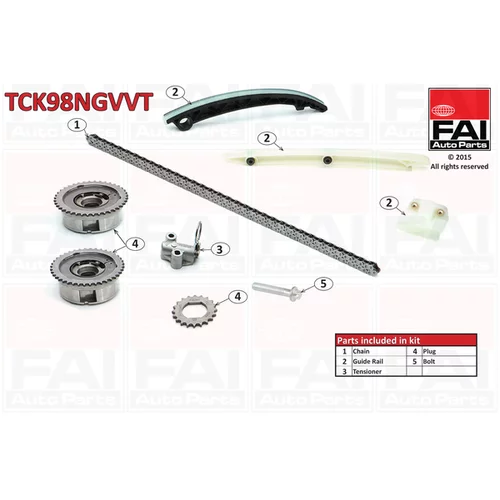 Sada rozvodovej reťaze TCK98NGVVT (FAI AutoParts)