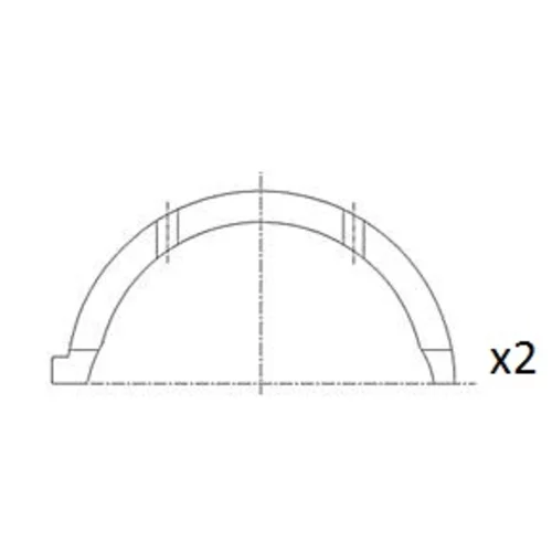 Vymedzovacia podložka pre kľukový hriadeľ FAI AutoParts BT3043-STD