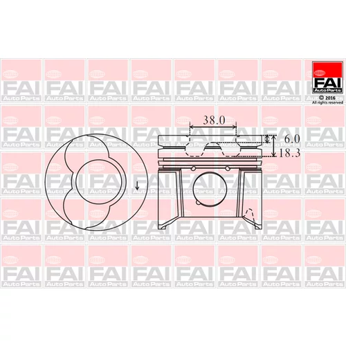 Piest PK5-000 (FAI AutoParts)