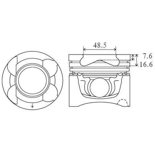 Piest PK27-050 (FAI AutoParts)