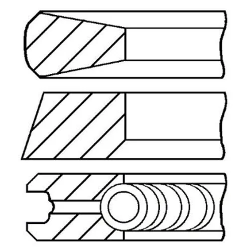 Sada piestnych krúžkov FAI AutoParts PR25-000