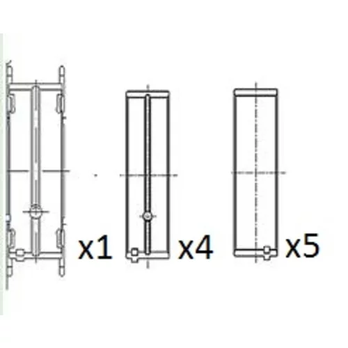 Ložisko kľukového hriadeľa FAI AutoParts BM1010-STD