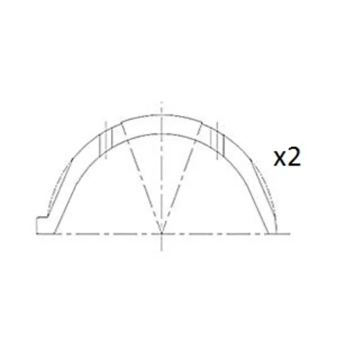 Vymedzovacia podložka pre kľukový hriadeľ FAI AutoParts BT3009-STD