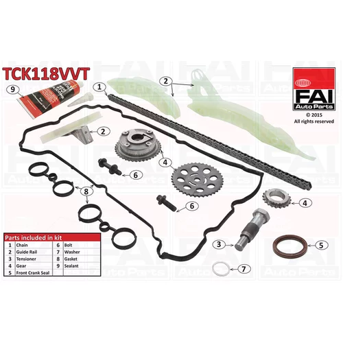 Sada rozvodovej reťaze FAI AutoParts TCK118VVT