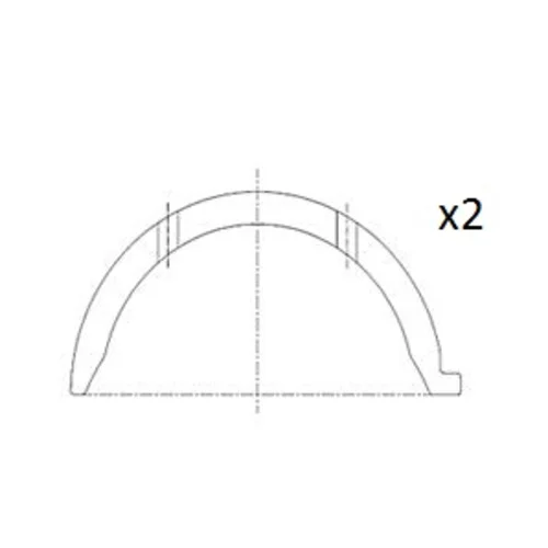 Vymedzovacia podložka pre kľukový hriadeľ FAI AutoParts BT3014-STD