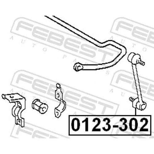 Tyč/Vzpera stabilizátora FEBEST 0123-302 - obr. 1