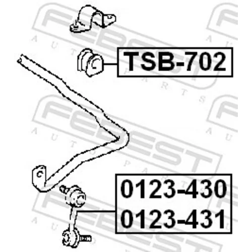 Tyč/Vzpera stabilizátora FEBEST 0123-430 - obr. 1