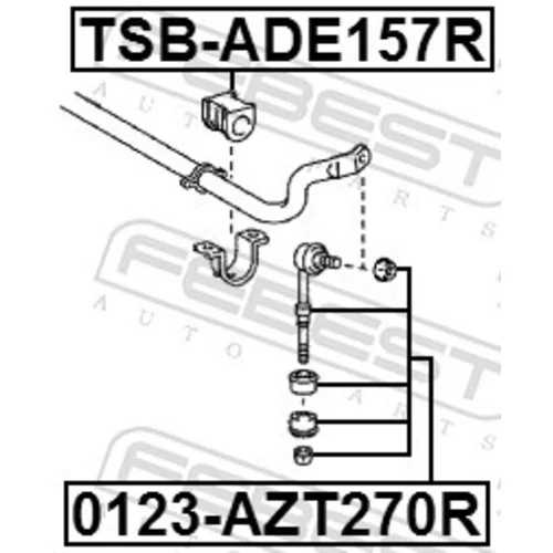 Tyč/Vzpera stabilizátora FEBEST 0123-AZT270R - obr. 1