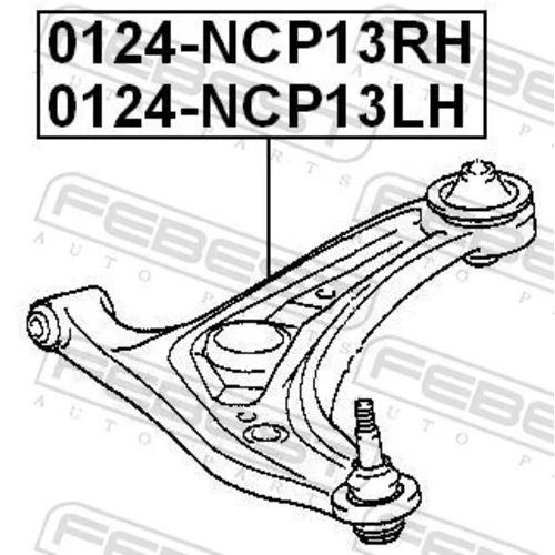 Rameno zavesenia kolies FEBEST 0124-NCP13LH - obr. 1