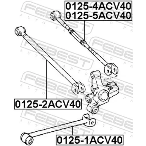 Rameno zavesenia kolies FEBEST 0125-5ACV40 - obr. 1