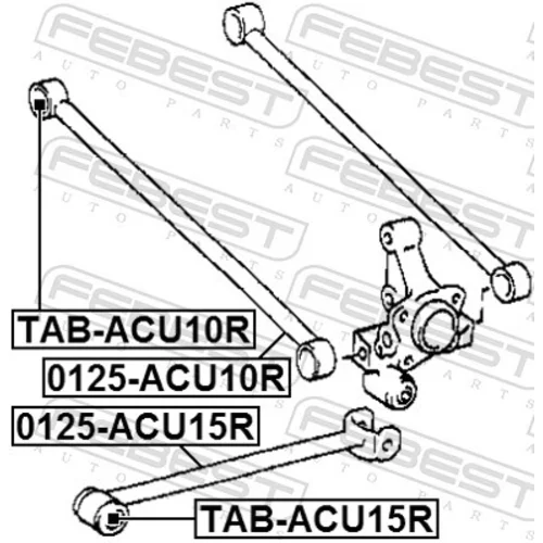 Rameno zavesenia kolies FEBEST 0125-ACU10R - obr. 1