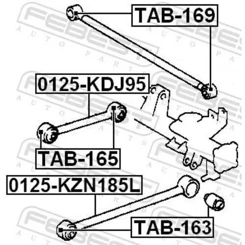 Rameno zavesenia kolies FEBEST 0125-KDJ95 - obr. 1