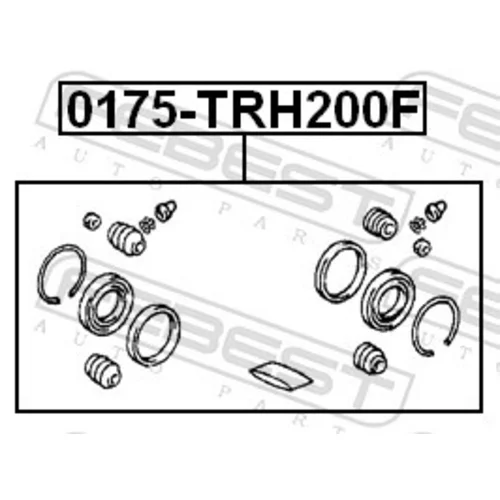 Opravná sada brzdového strmeňa FEBEST 0175-TRH200F - obr. 1