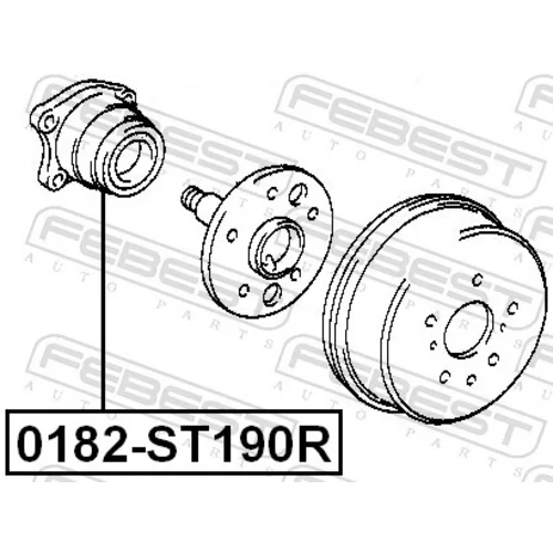 Náboj kolesa FEBEST 0182-ST190R - obr. 1